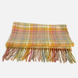 Unbranded Plaid Fringed 100% Acrylic Scarf Winter Wear Cold Weather Comfortable